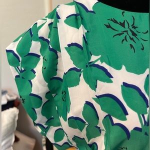 Eliza J dress, green and white
